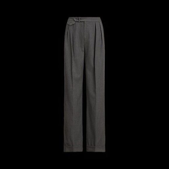 Ralph Lauren Black Label Pants - RALPH LAUREN Black Label Wool Trousers Straight Leg 4